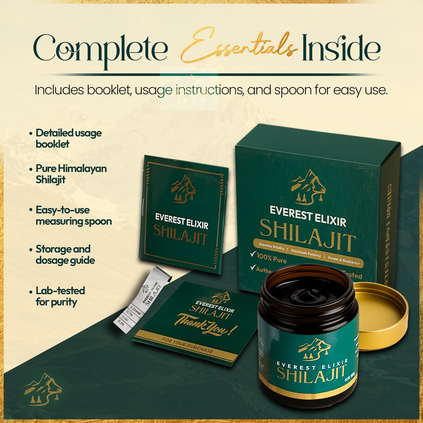 Everest Elixir Shilajit avalaible in 20g,50g,100g - EVEREST ELIXIR SHILAJIT